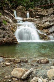 Waterfall in the Ostertaltobel, Allgäu, Germany, Europe