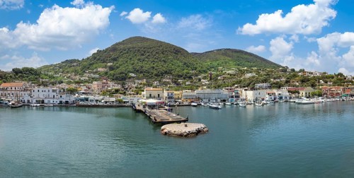 Ischia Island, Campania, Italy, 10 July, 2022: Italy, scenic view of beautiful tourism destination