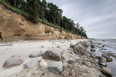 Steep coast, Poel Island, Mecklenburg-Western Pomerania, Germany, Europe