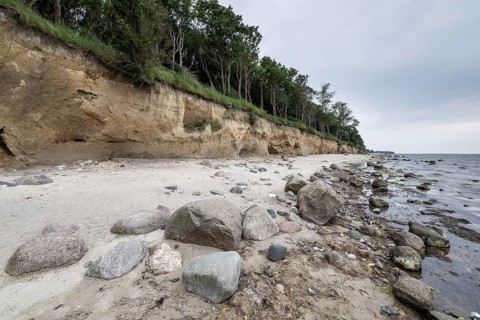 Steep coast, Poel Island, Mecklenburg-Western Pomerania, Germany, Europe