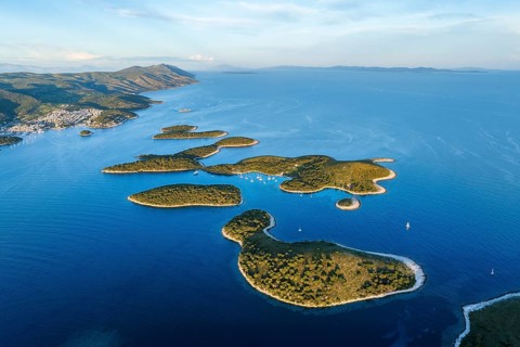 Pakleni or Paklinski Islands off the island of Hvar, Dalmatia, Croatia, Europe