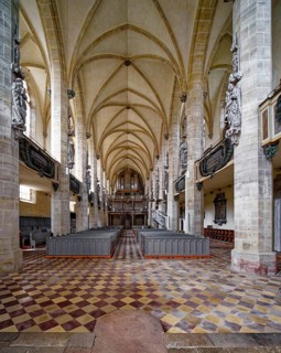 Wäldner organ in Halle Cathedral, Halle Cathedral, interior, Halle an der Saale, Saxony-Anhalt,