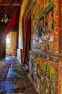 Ura Kidane Mehret Church, monastery on Zege Peninsula in Lake Tana