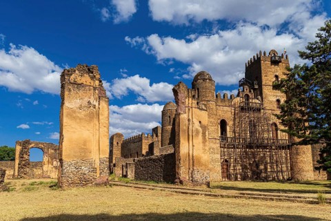 Fasilides Castle, founded by Emperor Fasilides in Gondar, once the old imperial capital and capital