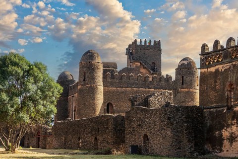 Fasilides Castle, founded by Emperor Fasilides in Gondar, once the old imperial capital and capital