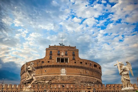 The castle of saint Angelo in Rome