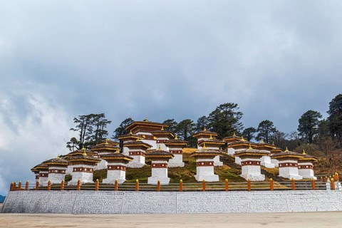 The 108 Chortens of the Druk Wangyal Chortens