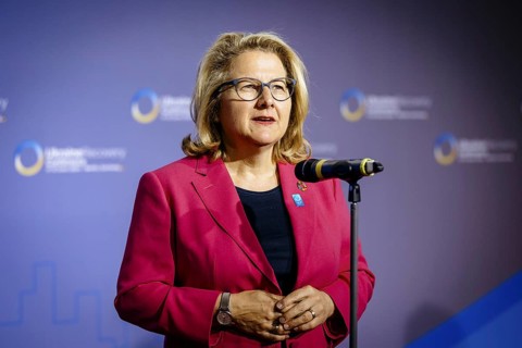 Svenja Schulze (SPD), Federal Minister for Economic Cooperation and Development, pictured at the