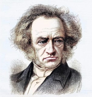Rev. Robert Smith Candlish, 1806-1873, Scottish preacher, digitally restored reproduction from a