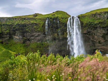 Seljalandsfoss is a waterfall in Iceland