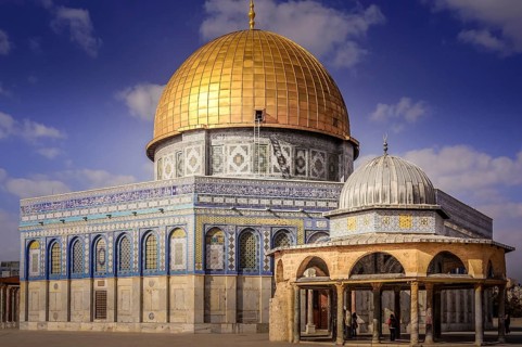 The sacred Dome of the Rock on the Temple Mount