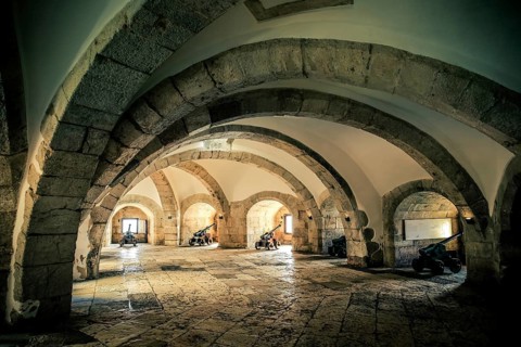 Canons in the Belem Tower in Portugal