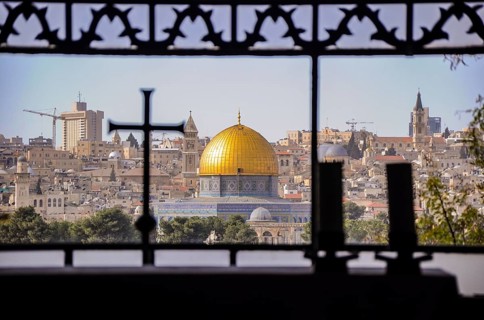 The Dome of the Rock with its golden cupola