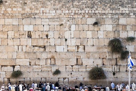 Wide view of the Western Wall