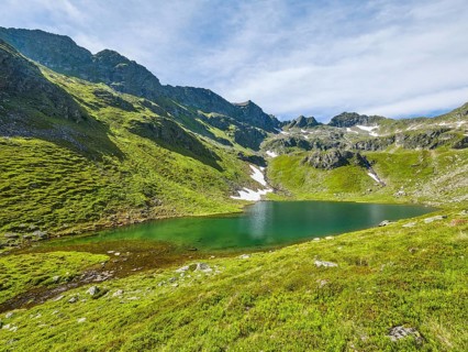 Unterer Landawirsee, Goriachtal, Bergsee, Scharnock, Krautgartscharte, Schladminger Tauern,
