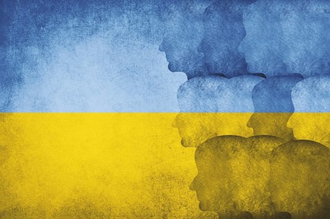Immigration, refugees from Ukraine, asylem seekers, immigrants. silhouette of faces, human rights,