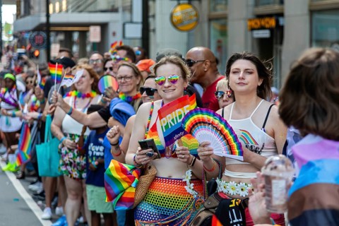 Detroit, Michigan USA, 9 June 2024, Gay, lesbian, bisexual, and transgender activists and their