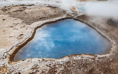 Haukadalur geothermal area along the golden circle, western Iceland