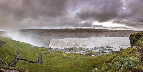Dettifoss waterfall in the northern part of Iceland (without people)
