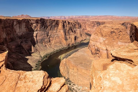 Colorado River at Horseshoe Bend, Grand Canyon, Arizona, USA, North America