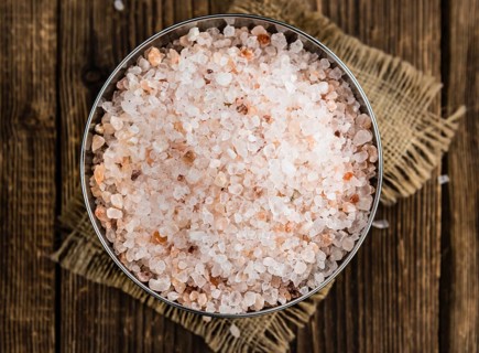 Portion of Pink Salt (close-up shot, selective focus)
