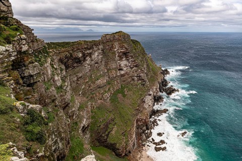Cape Point at South Africa. The most southern point of the African continent