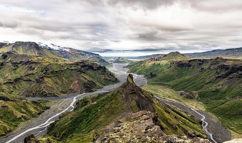 Stunning shot at Eyjafjallajokull area in the western part of Iceland
