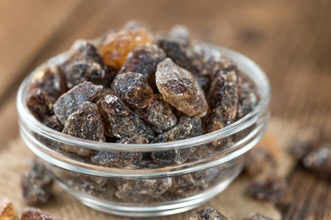 Brown Rock Candy (detailed close-up shot, selective focus)