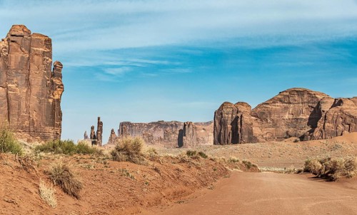 Famous Monument Valley in Arizona, USA, North America