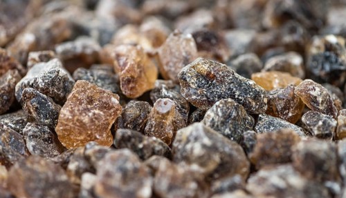 Brown Rock Candy (detailed close-up shot, selective focus)
