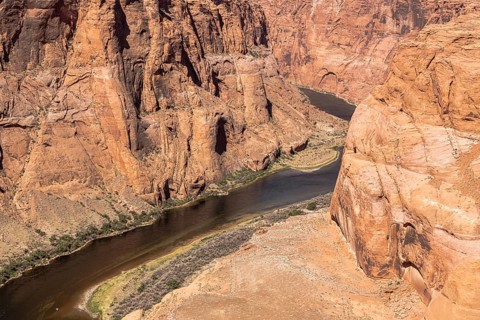 Colorado River at Horseshoe Bend, Grand Canyon, Arizona, USA, North America