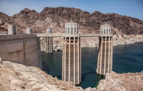The famous Hoover Dam near Las Vegas, USA, North America