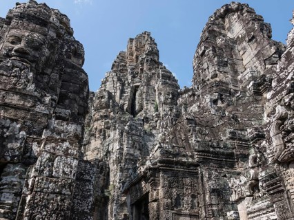 Bayon Temple in the Angkor Wat area Cambodia
