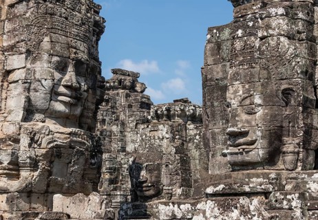 Bayon Temple in the Angkor Wat area Cambodia