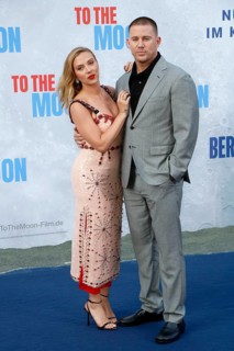 Scarlet Johannson and Channing Tatum at the German premiere of To the Moon at Berlin's Zoo Palast