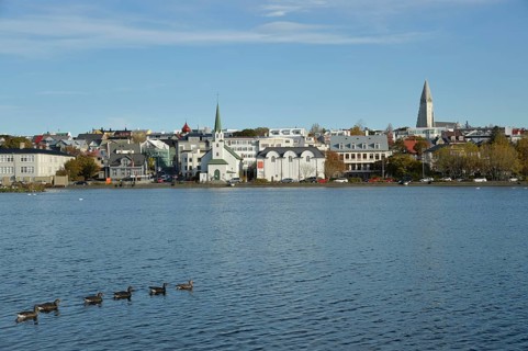 Tjornin, Reykjavik, Island