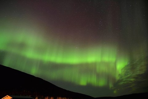 Northern Lights, Heydalur, Westfjords, Island