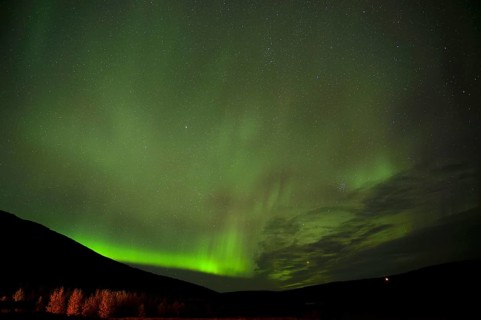 Northern Lights, Heydalur, Westfjords, Island