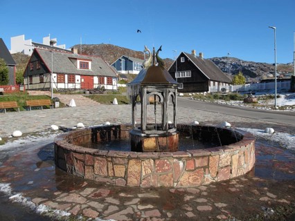 Certainly the oldest and most likely the only fountain in Greenland