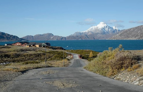This is the only roard in Greenland that conects two villages!