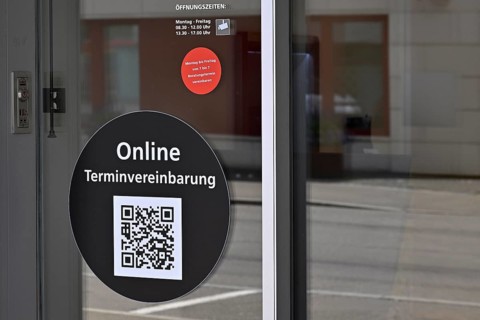 Symbol photo QR code online appointment booking