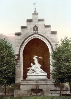Winkelried Denkmal in Stans, Kanton Nidwalden in der Schweiz / Winkelried Monument, Stans,