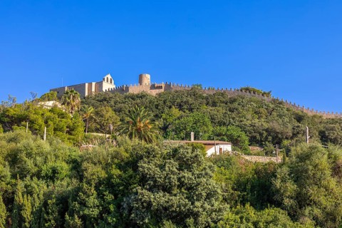 View of the medieval fortress of Capdepera, Majorca