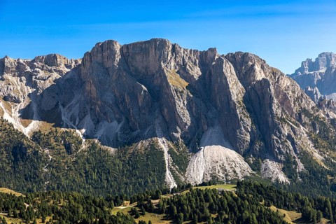 View from the Seceda to the Cir peaks, Val Gardena, South Tyrol
