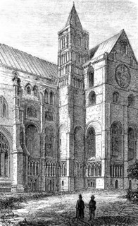 South-east cloister of Canterbury Cathedral, England, church building at the time of the Crusades,