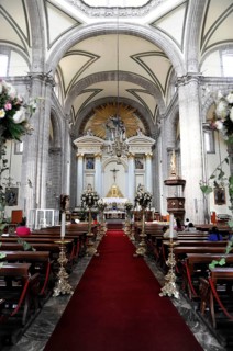 Cathedral, Zocalo, Mexico City, Distrito Federal, Mexico, Central America, Interior view of a
