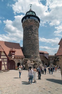 Sinwell Tower around 1250, Imperial Castle, Nuremberg, Middle Franconia, Bavaria, Germany, Europe