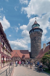Sinwell Tower around 1250, Imperial Castle, Nuremberg, Middle Franconia, Bavaria, Germany, Europe