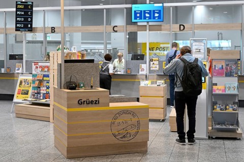Airport Post branch, Zurich Kloten, Switzerland, Europe