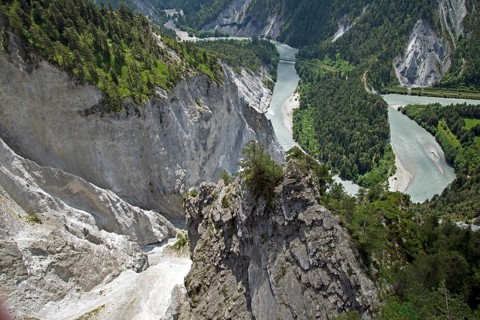 Rhine Gorge, Switzerland, Europe